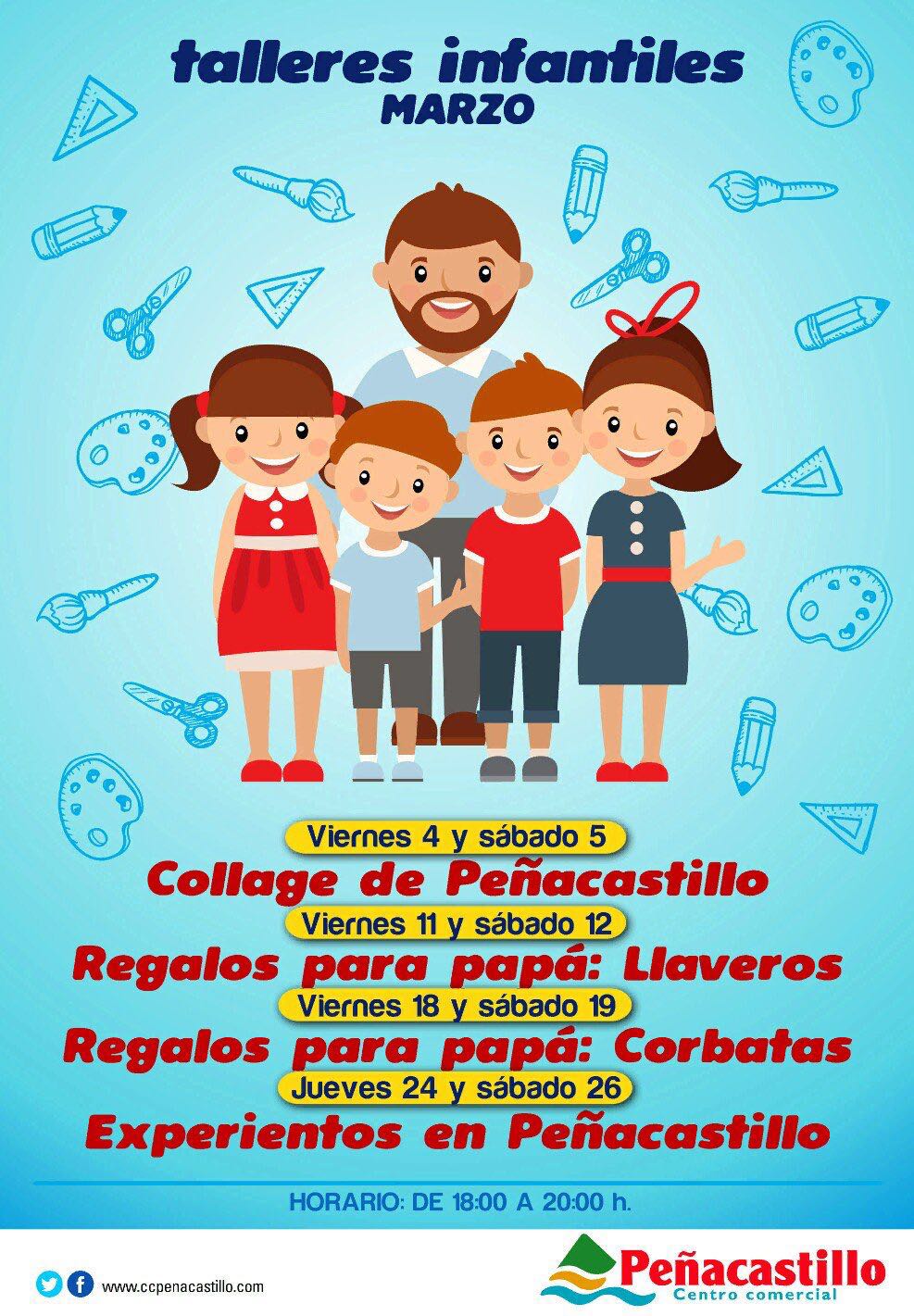 Talleres infantiles en el Centro comercial Peñacastillo
