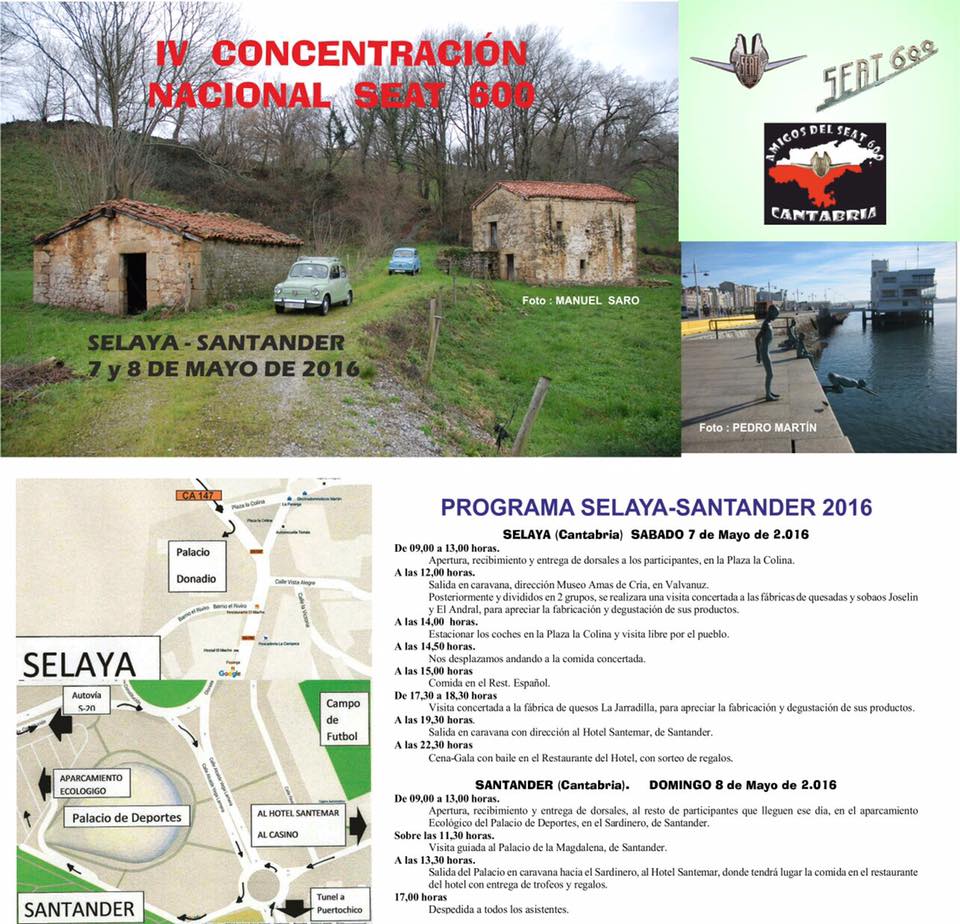 Concentracion Nacional de Seat 600 en Selaya