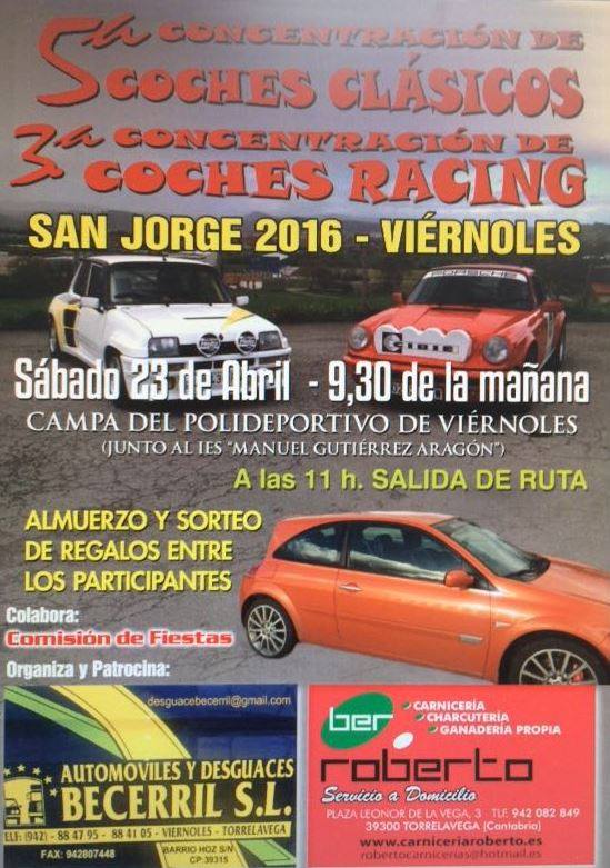 Concentracion de Coches clasicos y racing en Viernoles