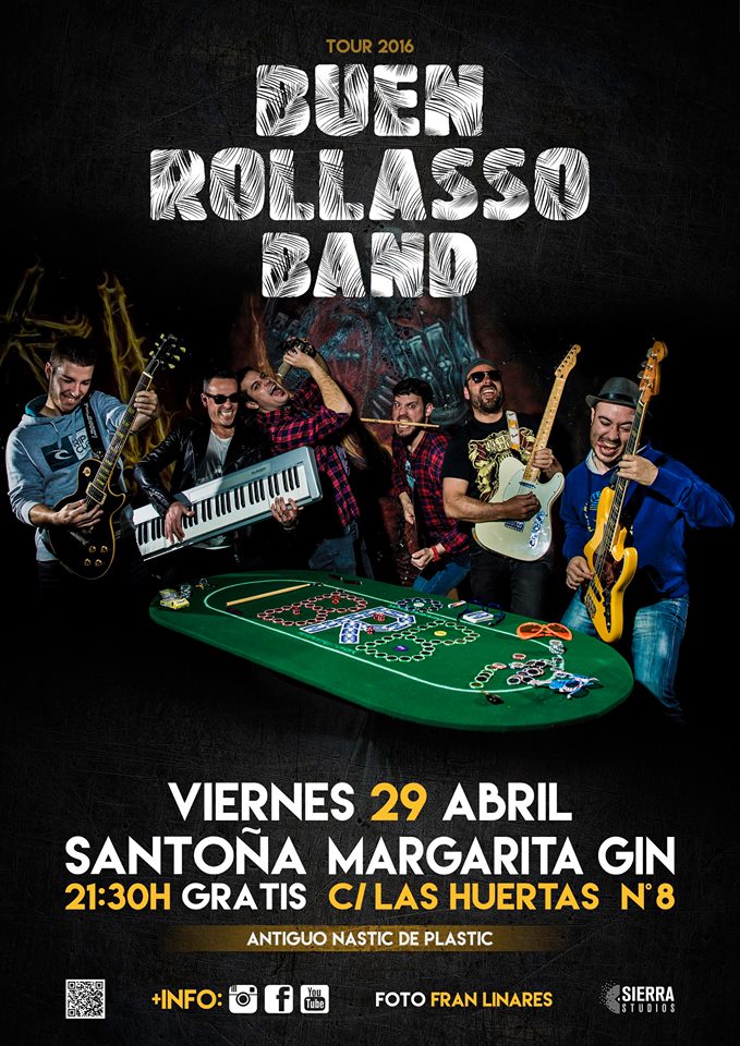 Concierto de Buen Rollaso Band en el Margarita Gin de Santoña