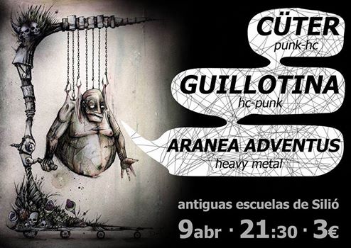Concierto de Cüter, Guillotina y Aranea Adventus en Silio