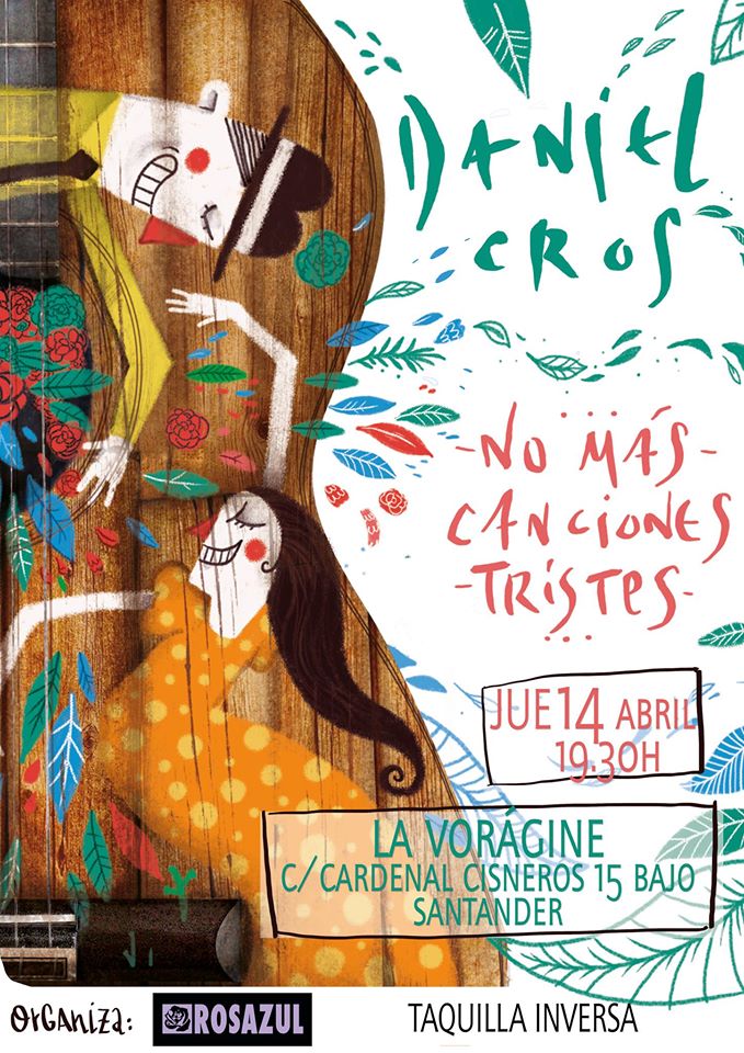 Concierto de Daniel Cros en La Voragine en Santander