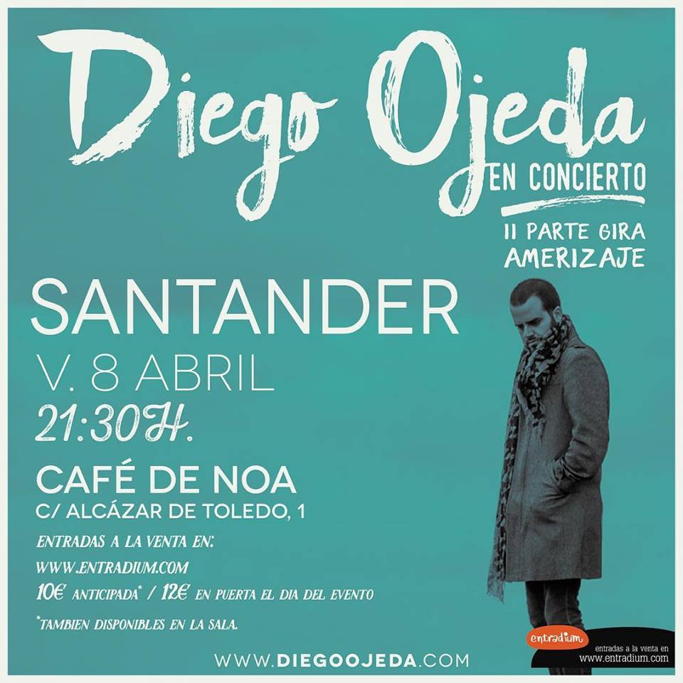 Concierto de Diego Ojeda en el Cafe de Noa en Santander