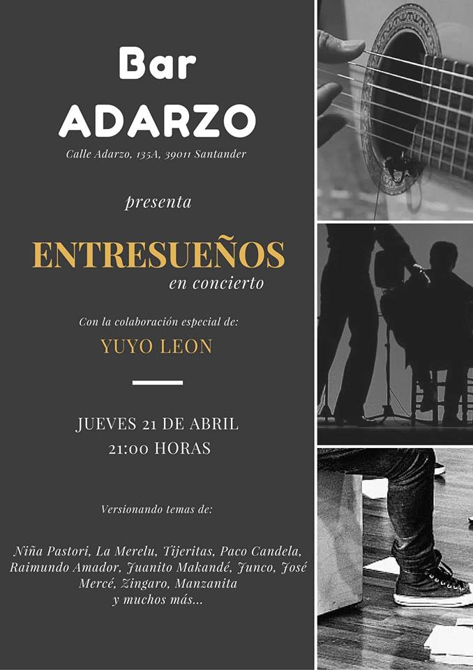 Concierto de Entresueños con Yuyo Leon en el bar Adarzo de Santander