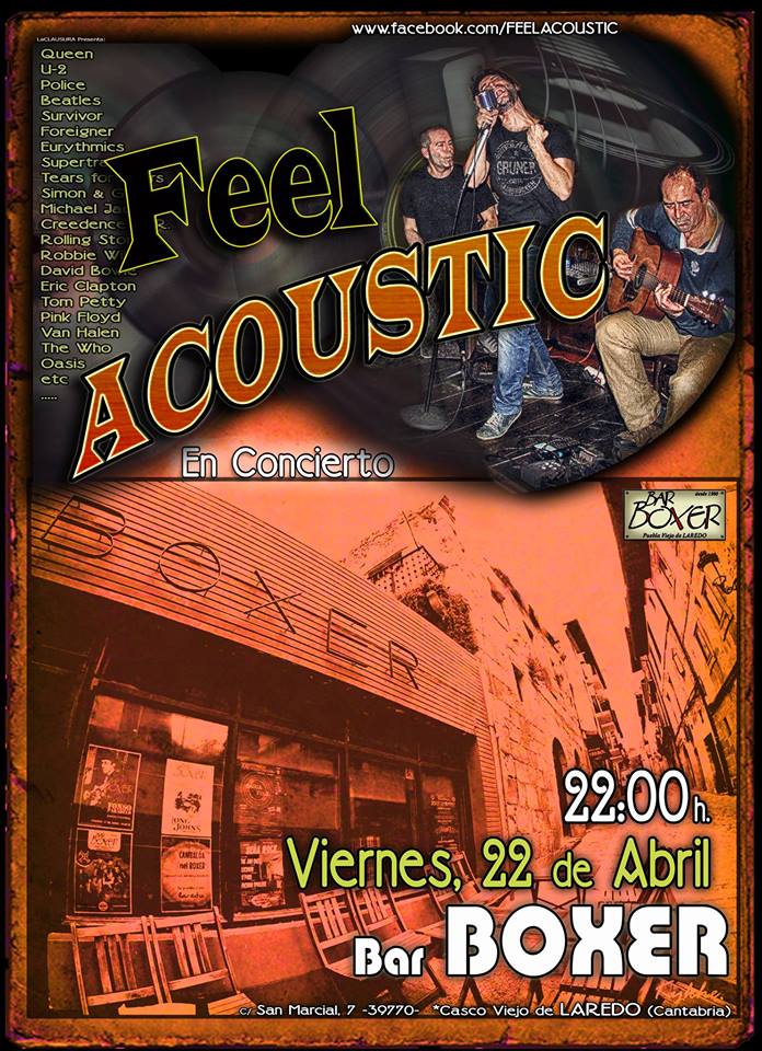 Concierto de Feel Acustic en el Boxer de Laredo