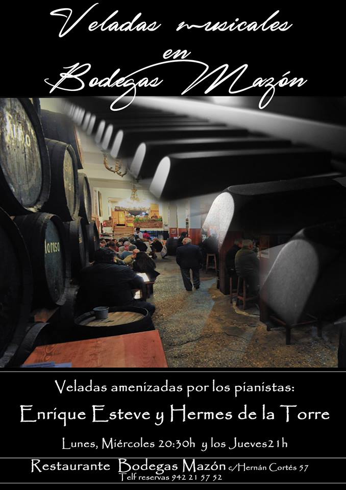 Concierto de Hermes de la Torre y Enrique Esteve en Bodegas Mazon en Santander