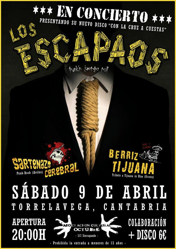 Concierto de Los Escapaos en A.C. Octubre de Torrelavega