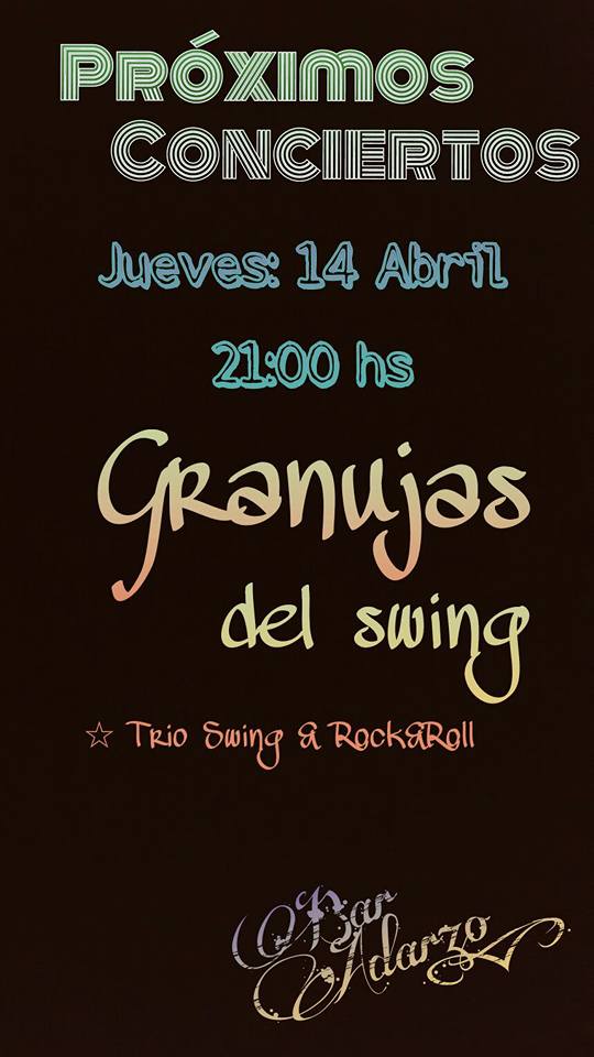 Concierto de Los Granujas del Swing en el Bar Adarzo en Santander