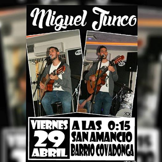 Concierto de Miguel Junco en el Barrio Covadonga de Torrelavega