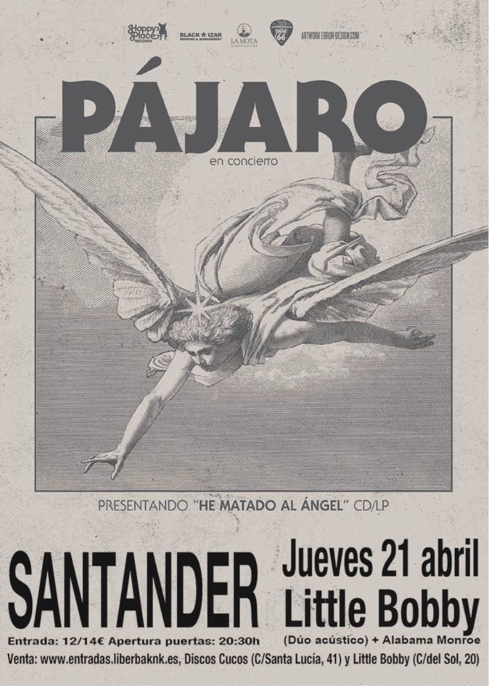 Concierto de Pajaro en el Little Bobby de Santander