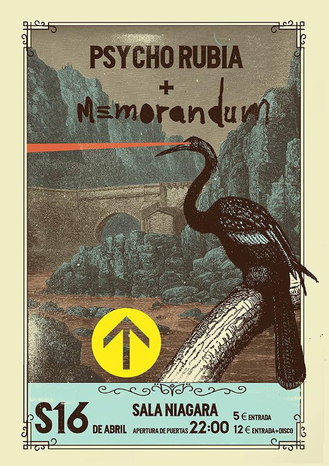 Concierto de Psycho Rubia + Memorandum en el Niagara en Santander