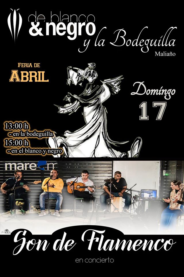 Concierto de Son de Flamenco en De Blanco y Negro en Maliaño