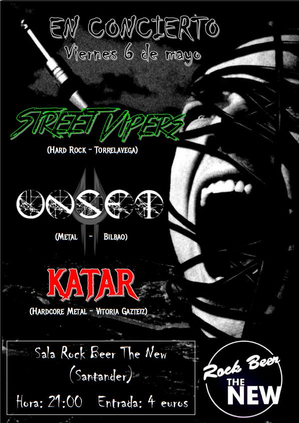 Concierto de Street Vipers,Unset y Katar en el New en Santander