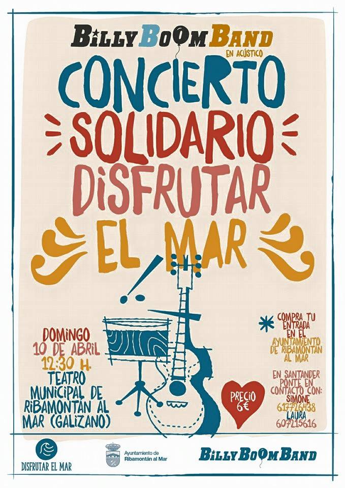 Concierto solidario de Billy Boom Band en Galizano