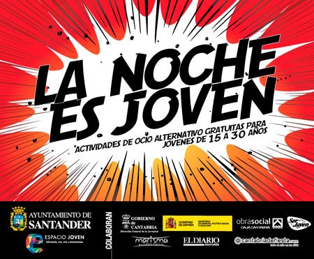 Programacion de la Noche es joven en Santander