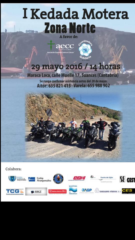 Quedada Motera Solidaria en el Maracaloca de Suances