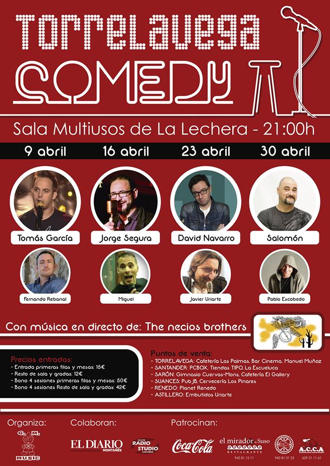 Torrelavega comedy,monologo en Torrelavega