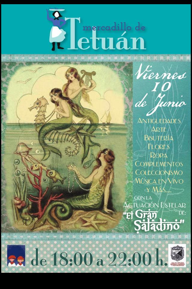Actuacion del Gran Saladino en el Mercadillo de Tetuan en Santander