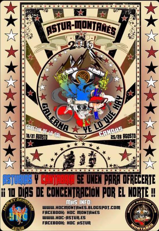 Concentracion fiesta motera en Asturias y Cantabria