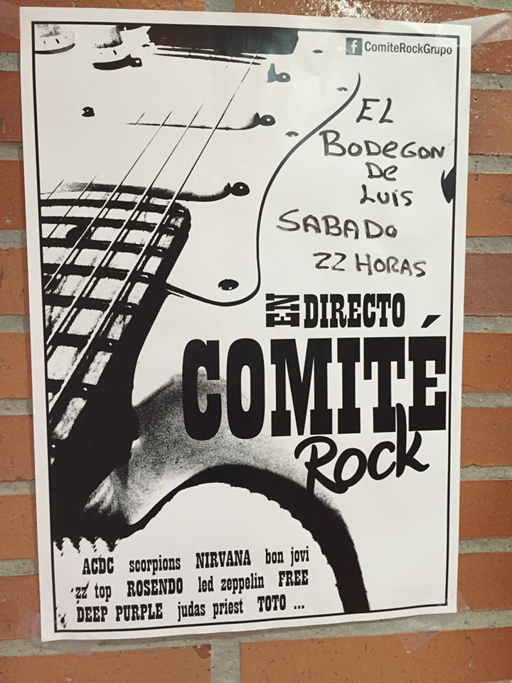 Concierto de Comite Rock en el Bodegon de Luis en Hinojedo