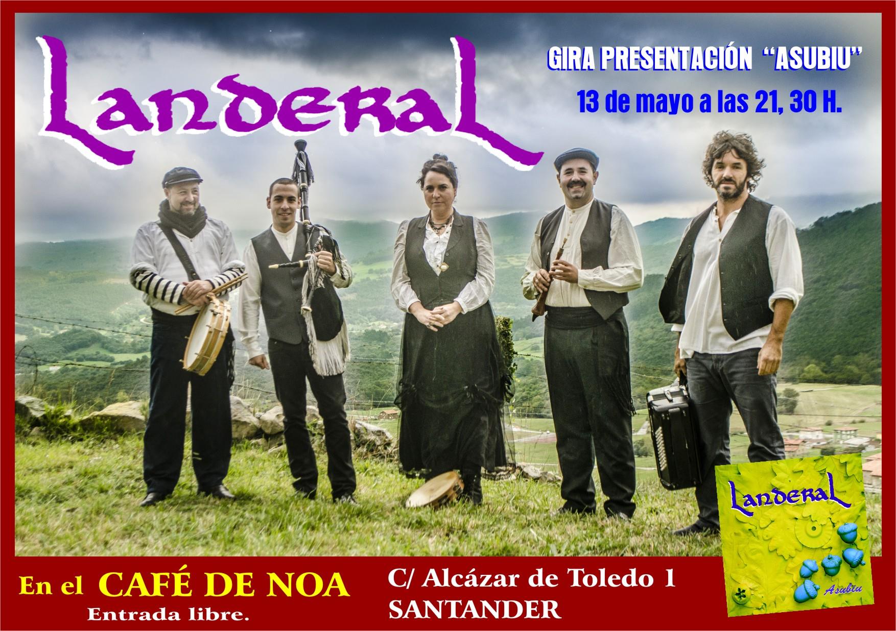 Concierto de Landeral en el Cafe de Noa en Santander
