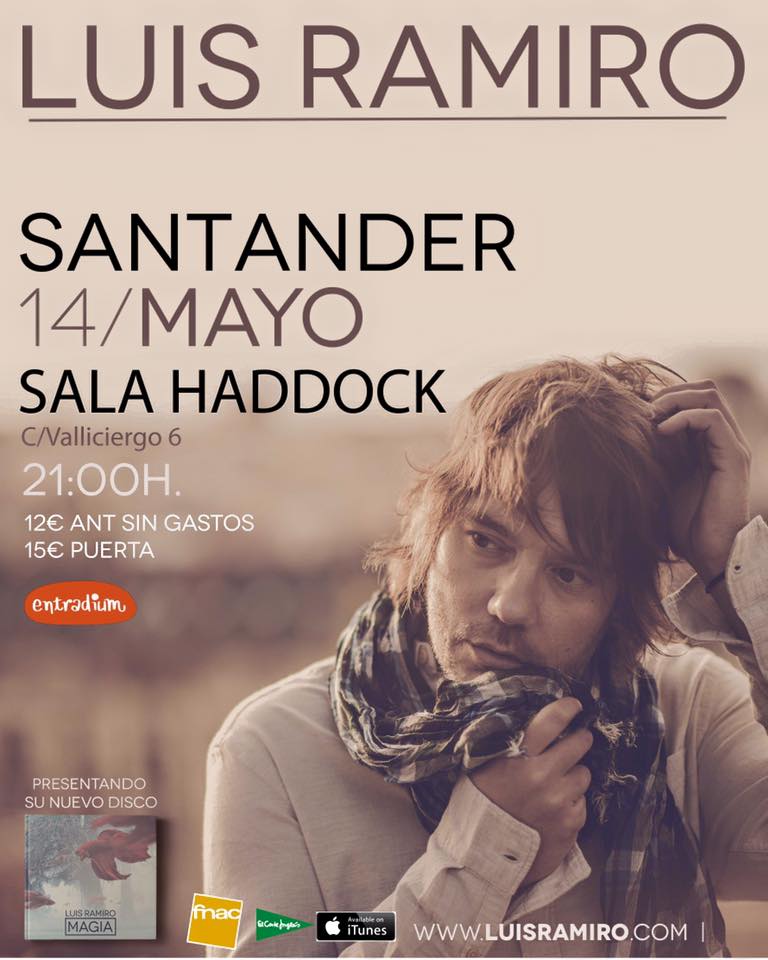 Concierto de Luis Ramiro en el Haddock en Santander
