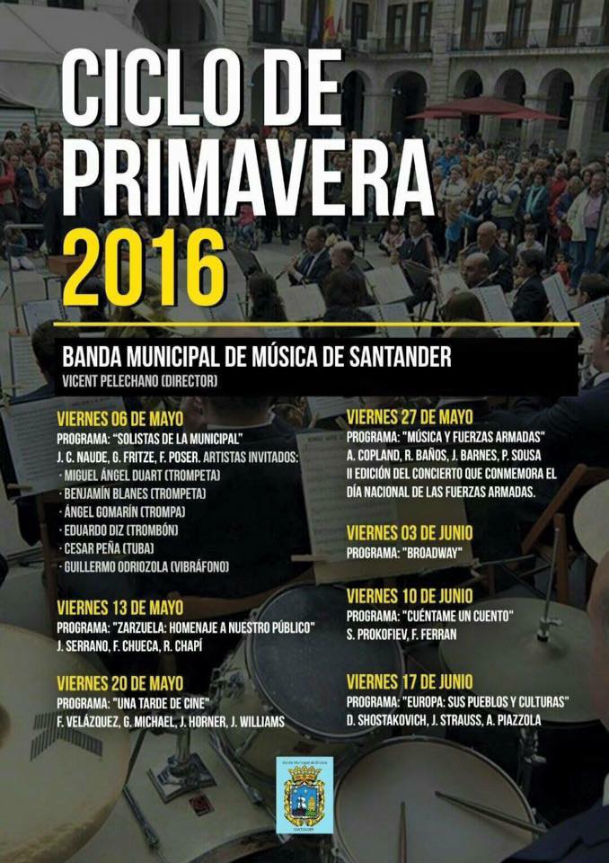 Concierto de Musica clasica en la Plaza Porticada de Santander