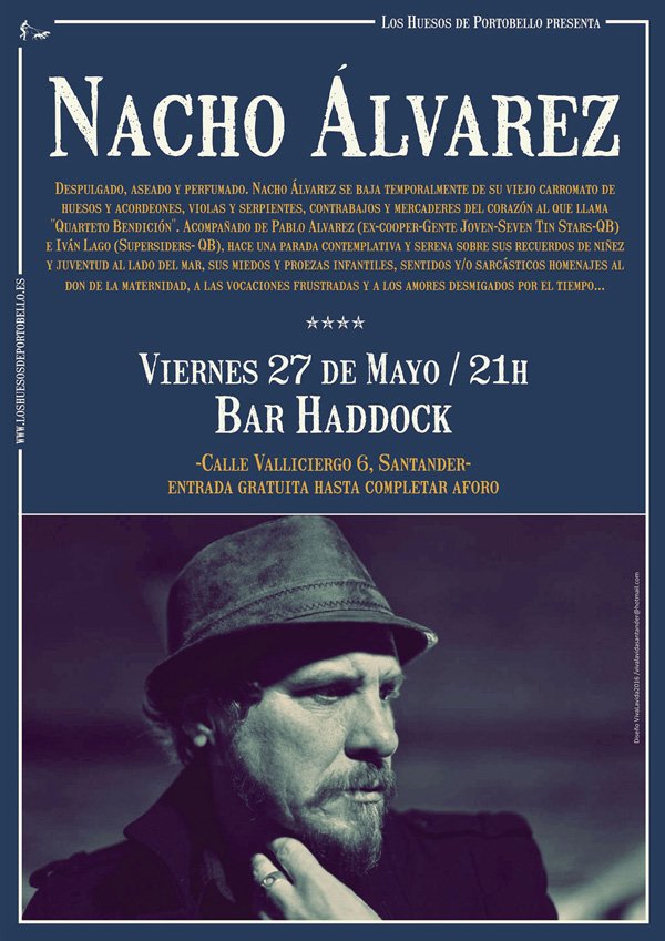 Concierto de Nacho Alvarez en el Haddock de Santander