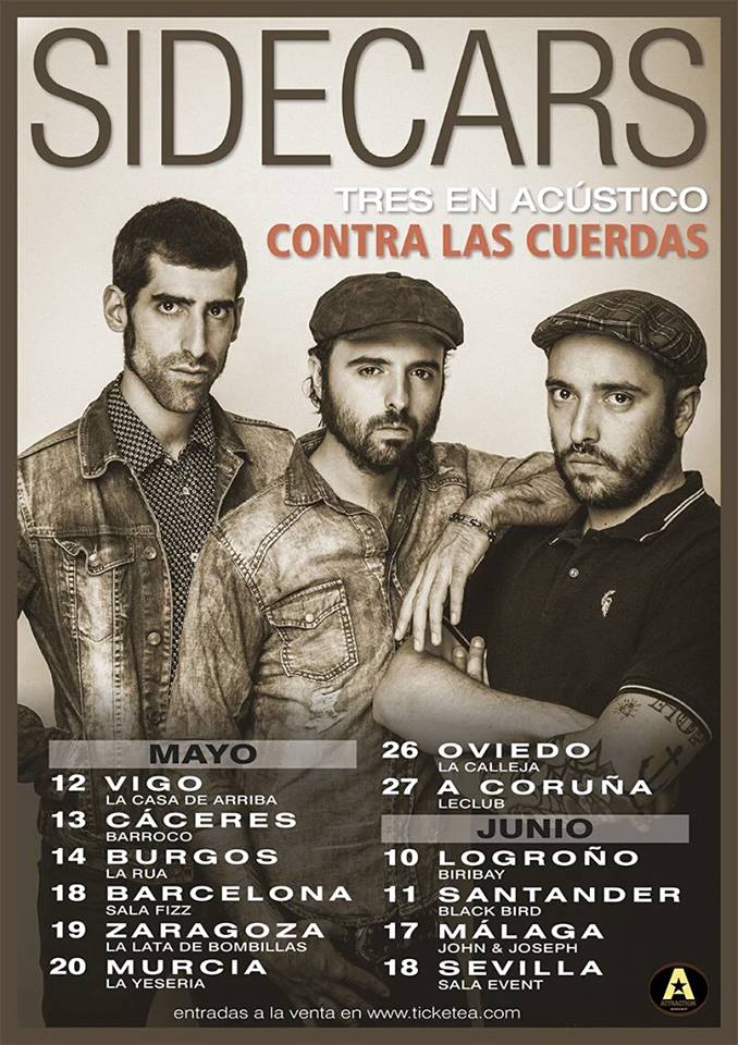 Concierto de Sidecars en el Black Bird de Santander