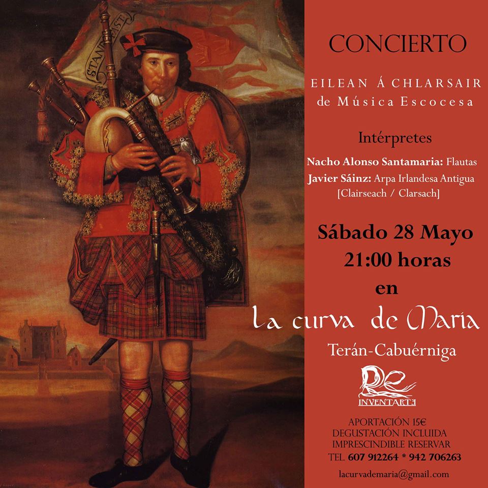 Concierto de musica celta en la curva de Maria en Cabuerniga