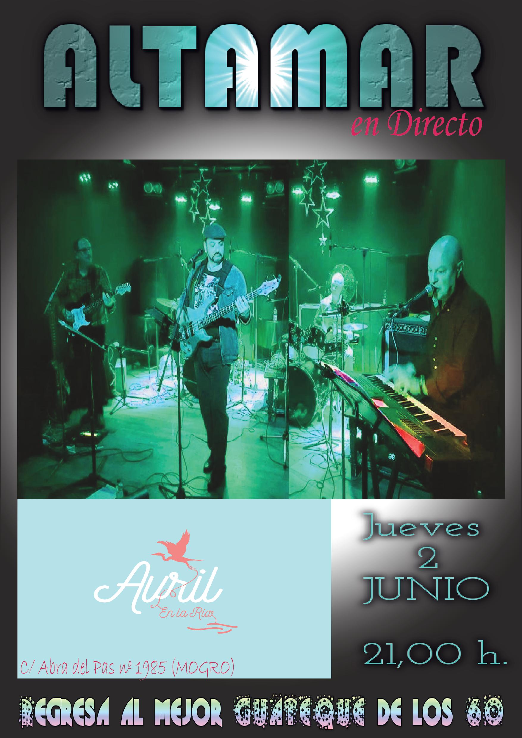 Concierto del Grupo Altamar en Avril en la Ria de Mogro