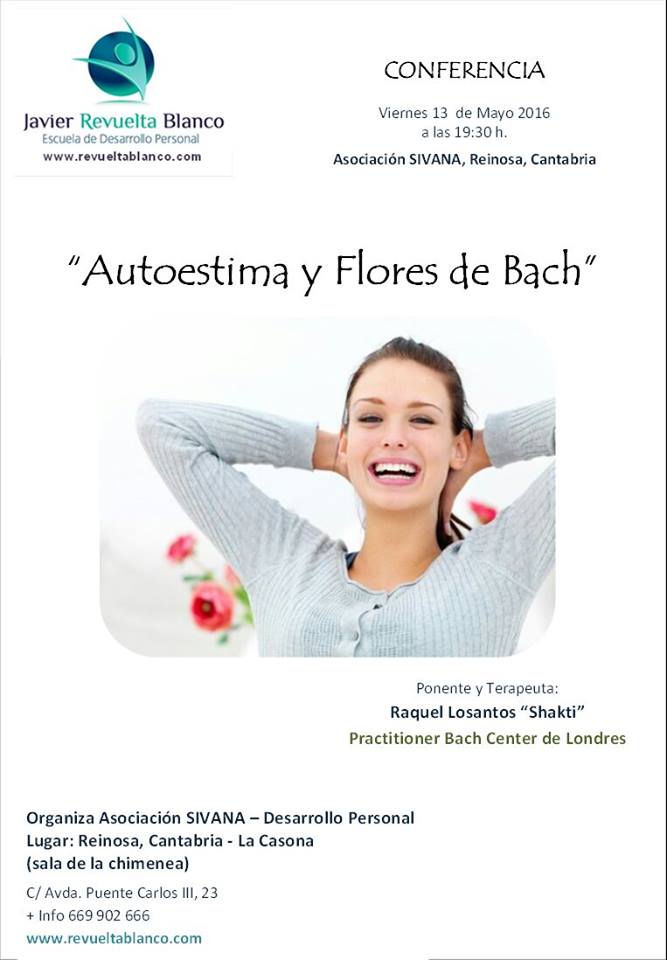 Conferencia Autoestima y Flores Bach en Reinosa