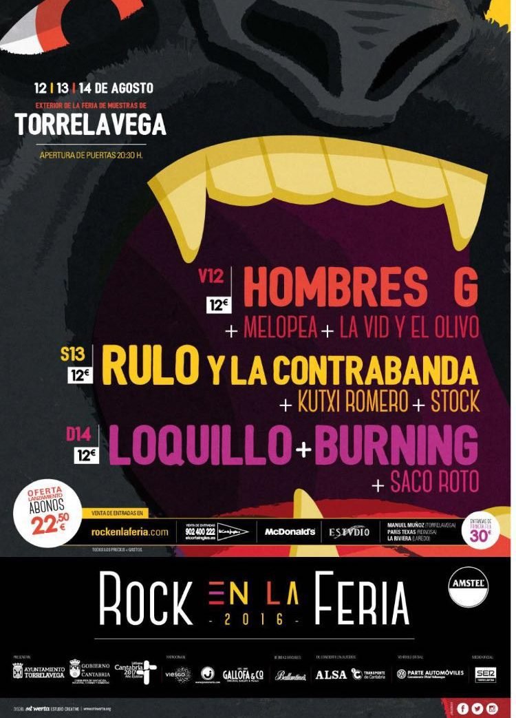 Festival Rock en la Feria 2016 en Torrelavega