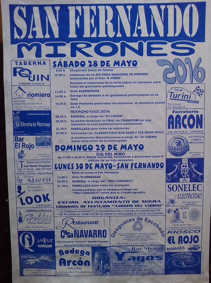 Fiestas de San Fernando en Mirones 2016