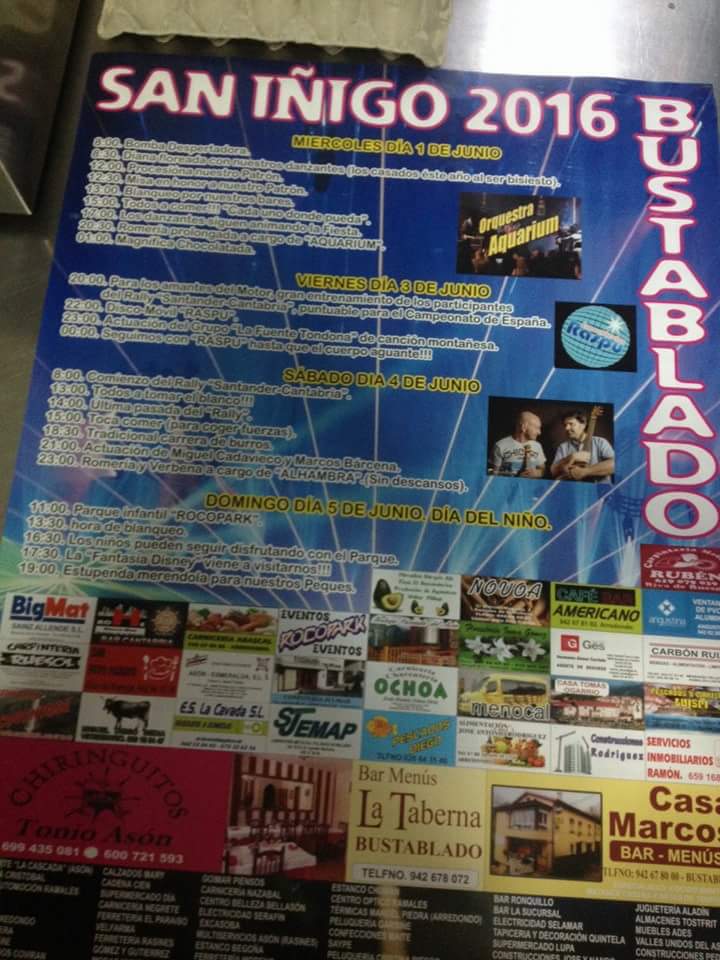 Fiestas de San Iñigo 2016 en Bustablado