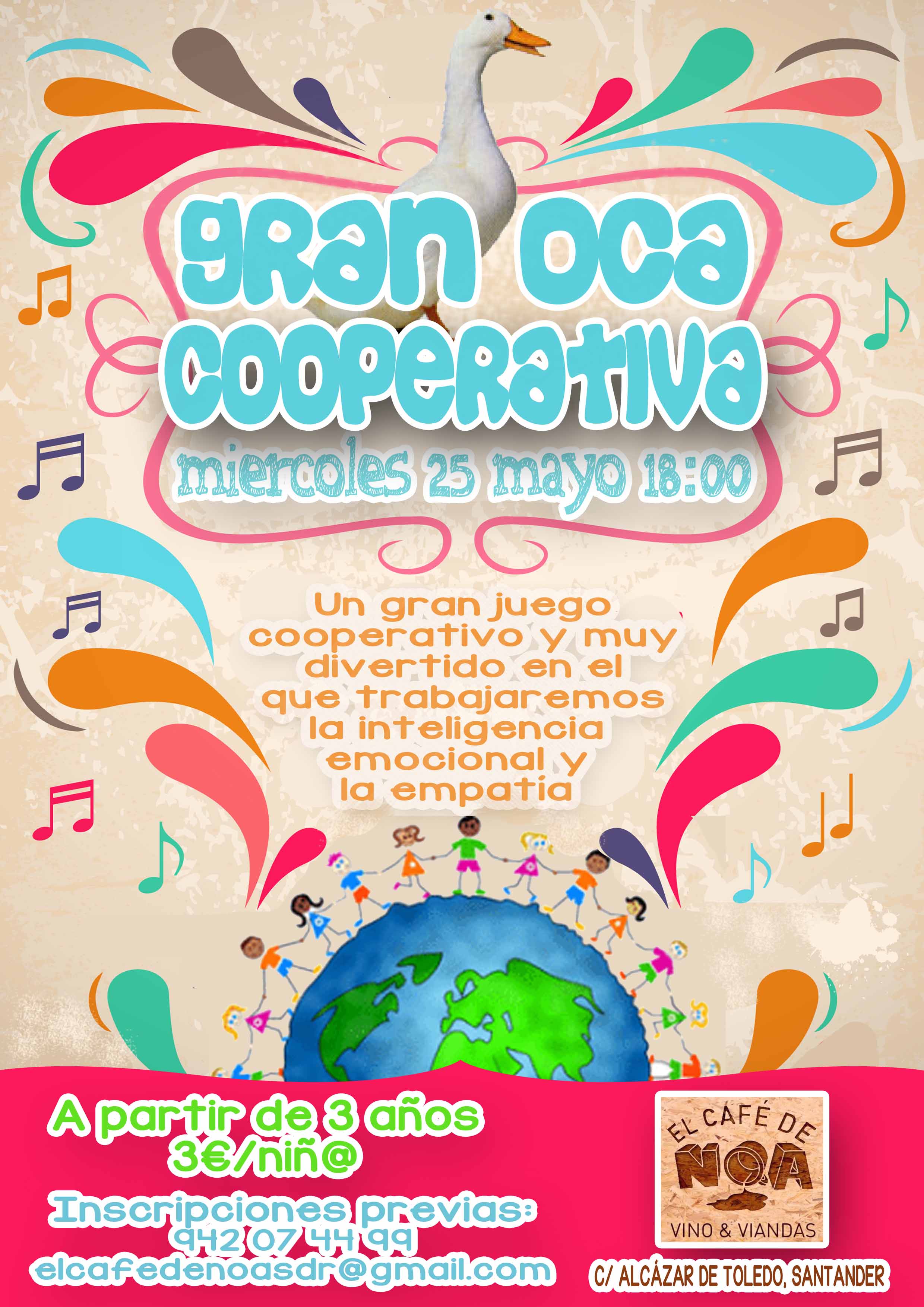 Gran Oca coperativa en el Cafe de Noa en Santander