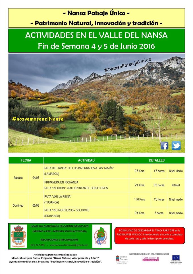 Rutas en el Valle del Nansa