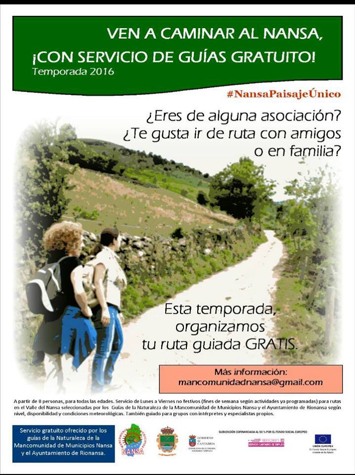Servicio de Guias gratuito por el Nansa