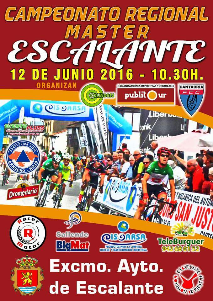 Campeonato Regional master de Ciclismo en Escalante