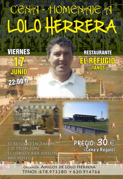 Cena Homenaje a Lolo Herrera en el Refugio de Tanos