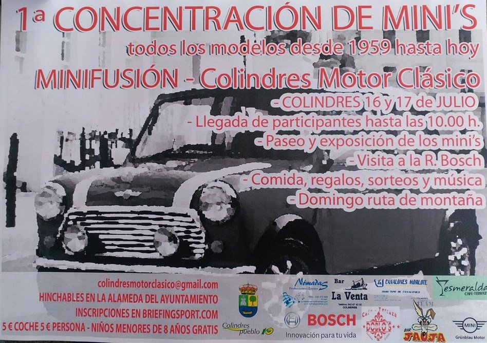 Concentracion de coches Mini en Colindres