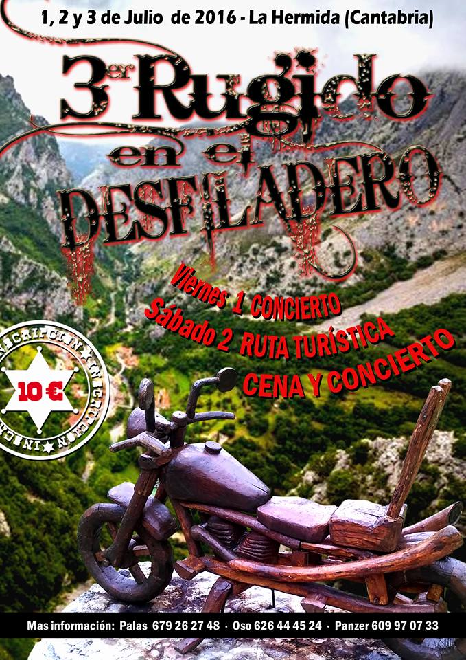 Concentracion de motos Rugido del Desfiladero en La Hermida