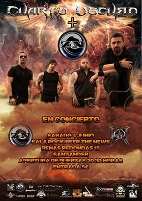 Concierto de Cuarto oscuro + Zen en el New en Santander