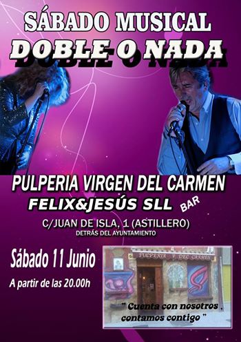 Concierto de Doble o Nada en La Pulperia Virgen del Carmen de Astillero