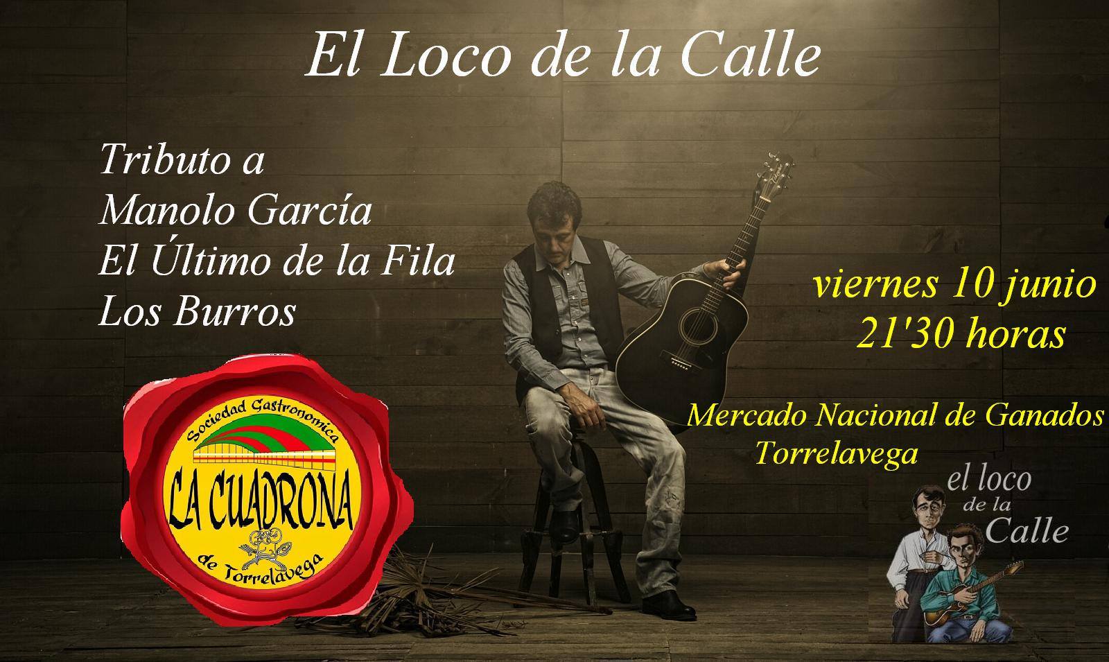 Concierto de El Loco de la Calle en el mercado de ganados de Torrelavega