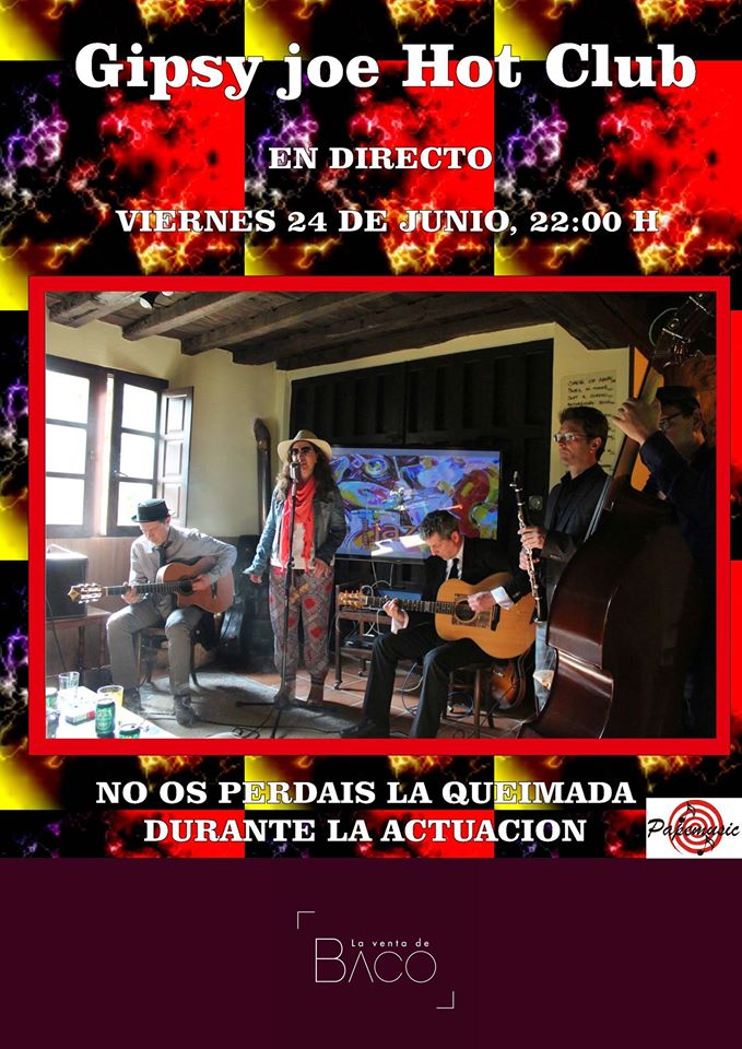 Concierto de Gipsy Joe Hot Club en La venta de Baco en Torrelavega