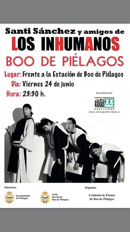 Concierto de Santi Sanchez y amigos de LOS INHUMANOS en Boo de Pielagos