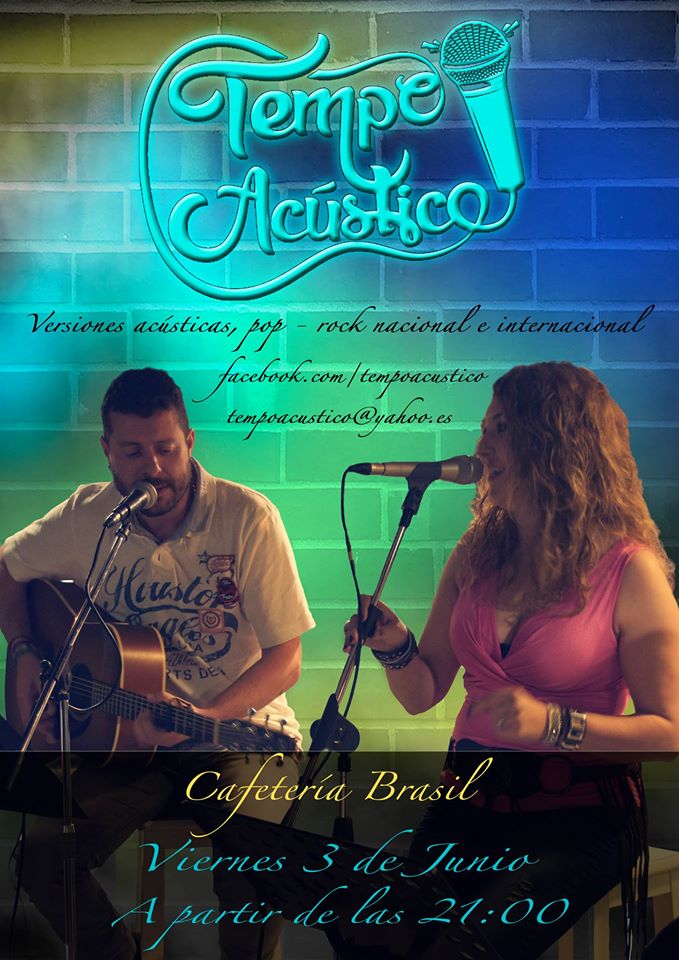 Concierto de Tempo Acustico en La Cafeteria Brasil en Santander