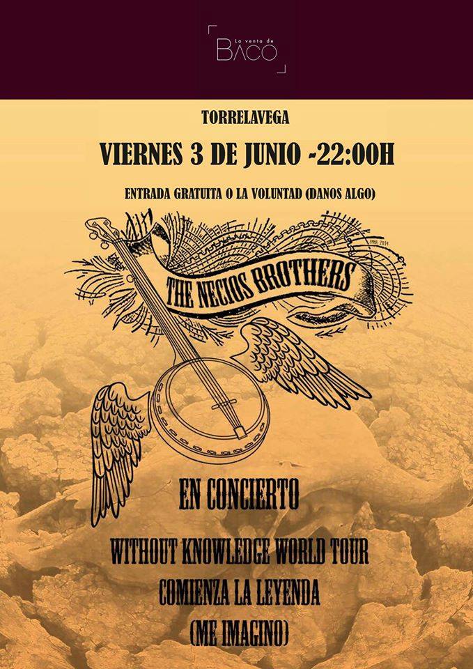 Concierto de The Necios Brothers en La Venta de Baco en Torrelavega