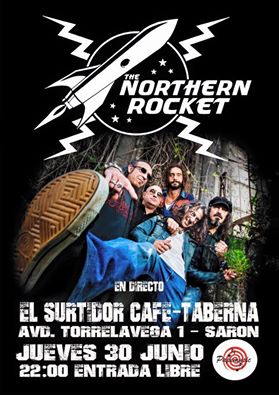 Concierto de The Northern Rocket en el Surtidor de Saron